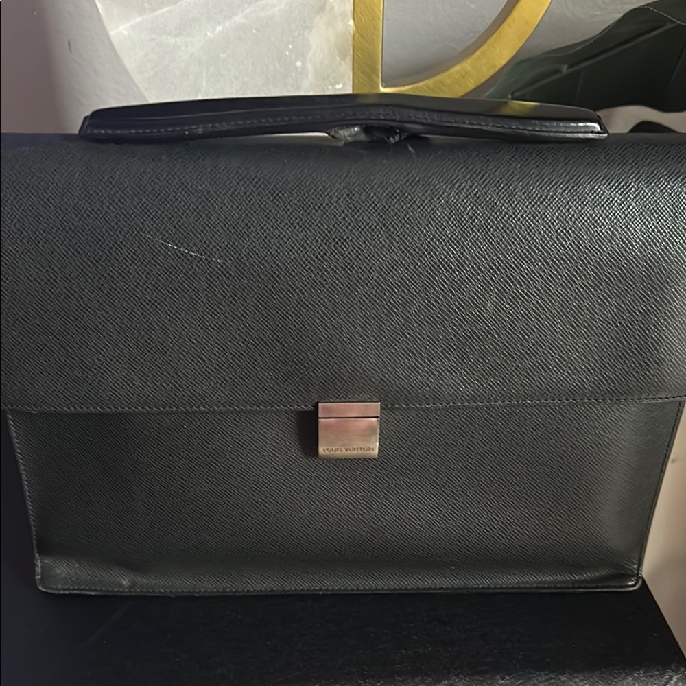 Black authentic Louis Vuitton Men's Briefcase(project bag)